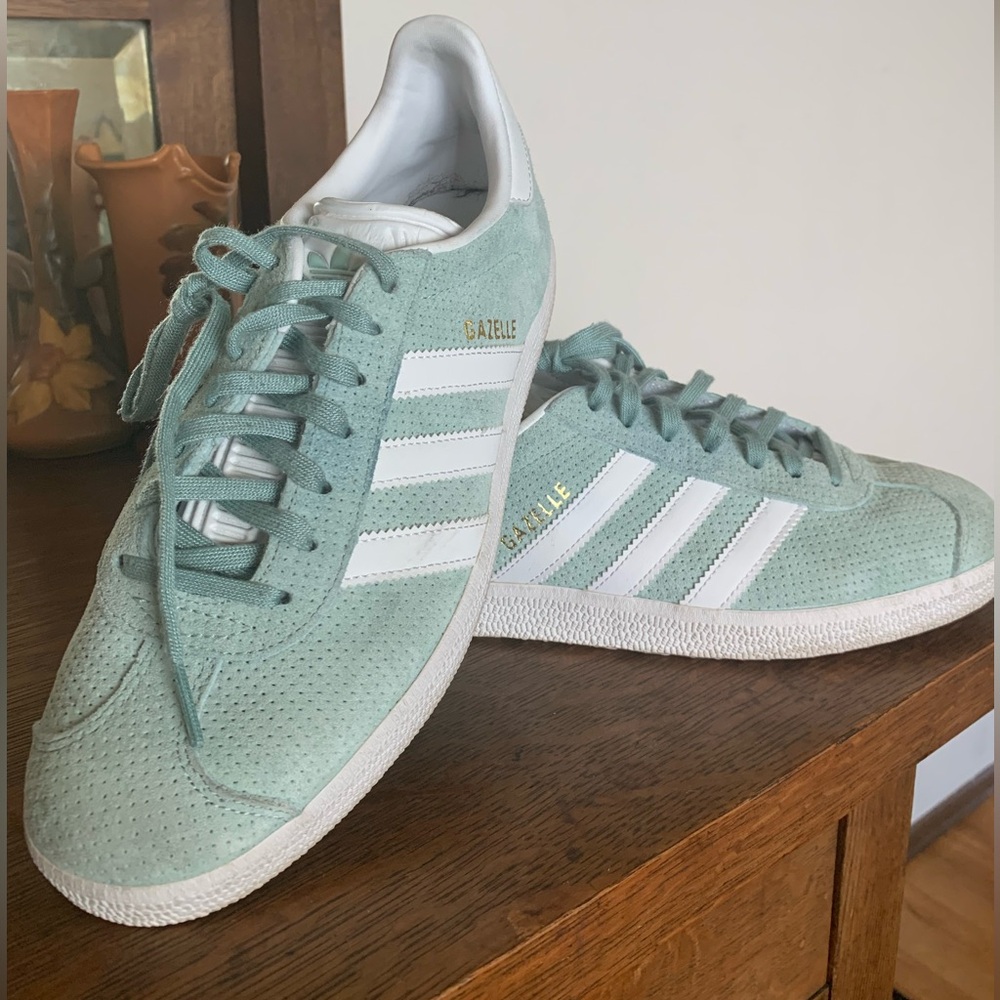 Adidas Gazelle Sea Foam Green Suede Size 8.5 Women’s Shoes